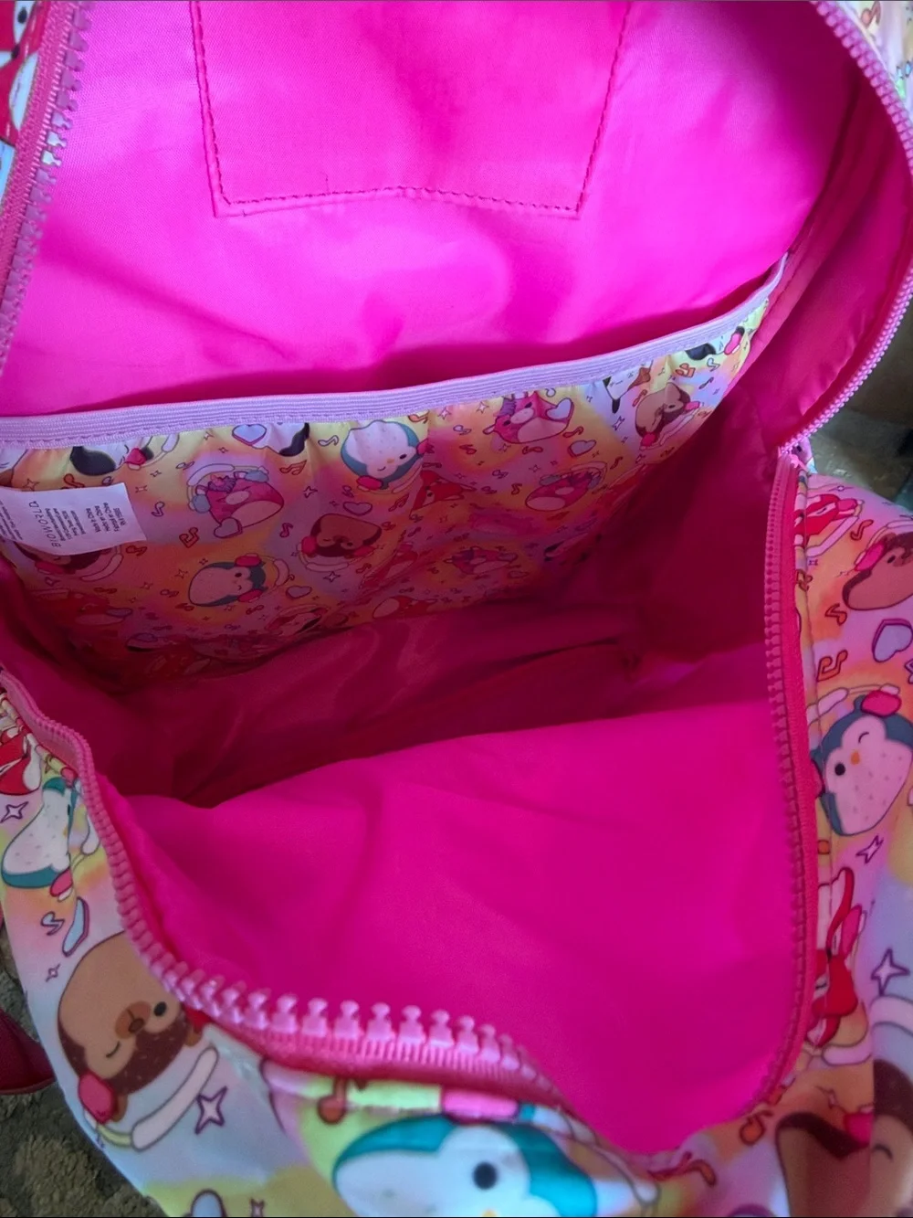 Squishmallows Full size Kids Backpack with trolly sleeve great for travel